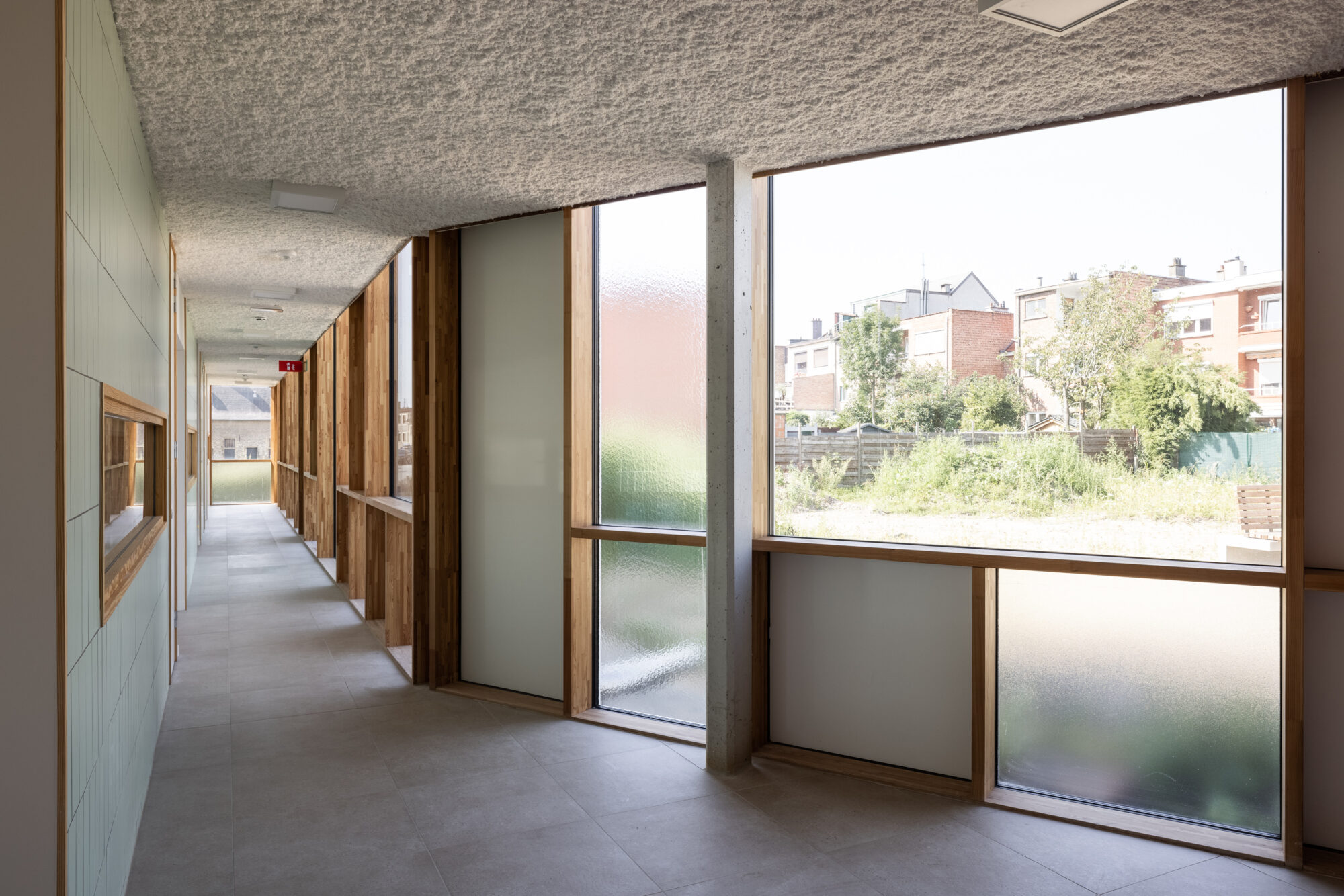 Interieurbeeld: binnenstraat project Ransbeek LAVA Architecten
